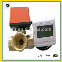 temperature control three-way mixed electric valve for HVAC system and project